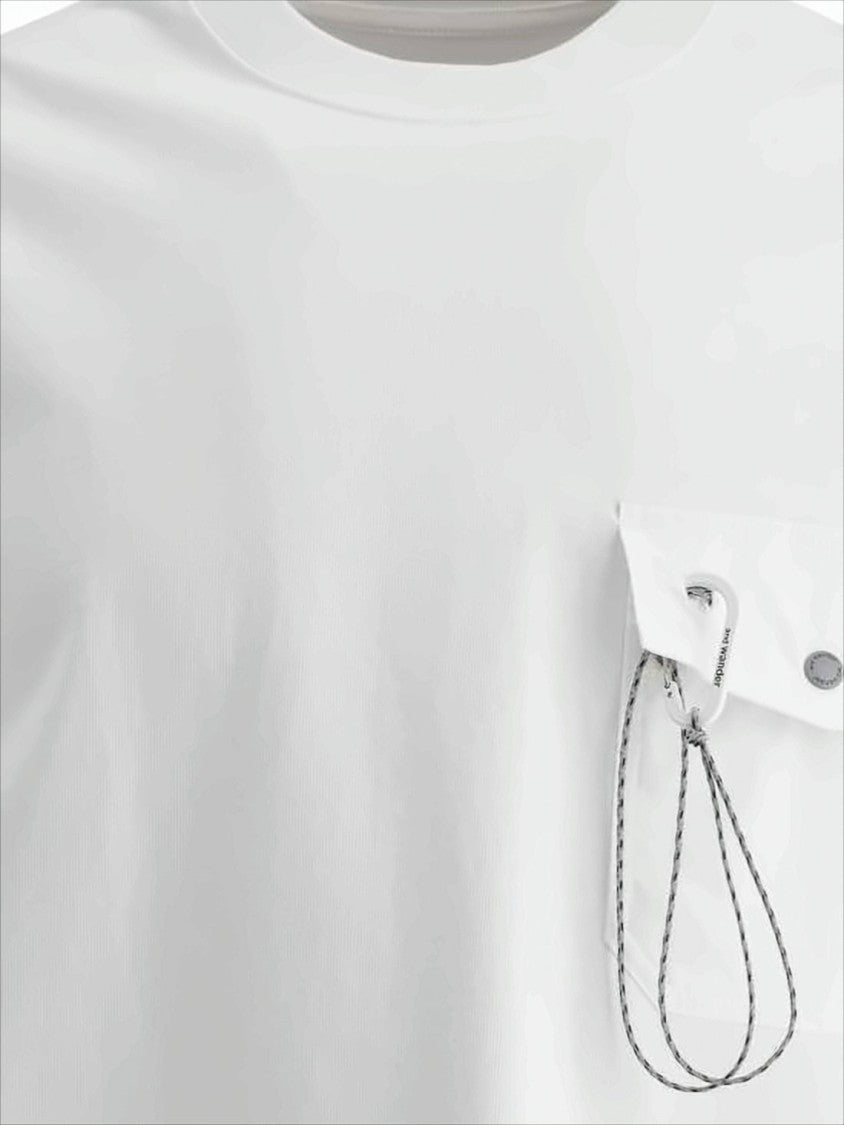 And Wander Minimalist Long-Sleeve Cotton T-Shirt With Chest Pocket