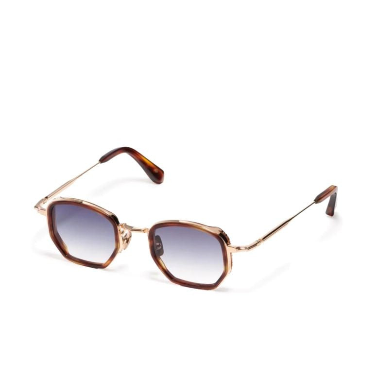 John Dalia Geometric Tortoiseshell Sunglasses With Gradient Lenses