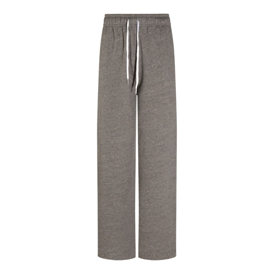 Polo Ralph Lauren Heathered Grey Straight Leg Trousers With Adjustable Waistband