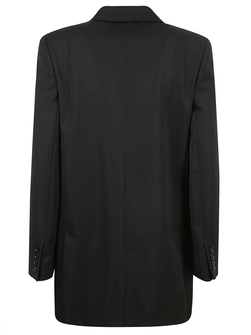 Max Mara Double-Breasted Tailored Black Jacket