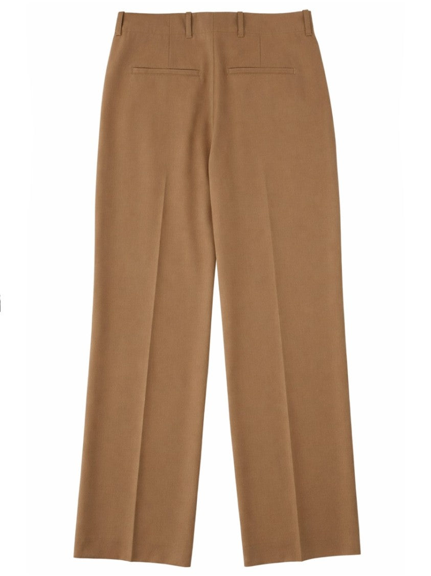 Our Legacy Tailored Wide-Leg Front Pleats Virgin Wool Formal Pants
