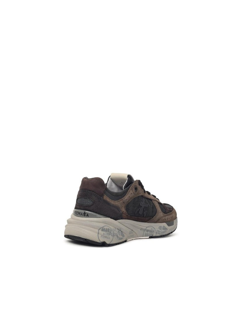 Premiata 'Mase25 8421' Brown Suede Blend Sneakers