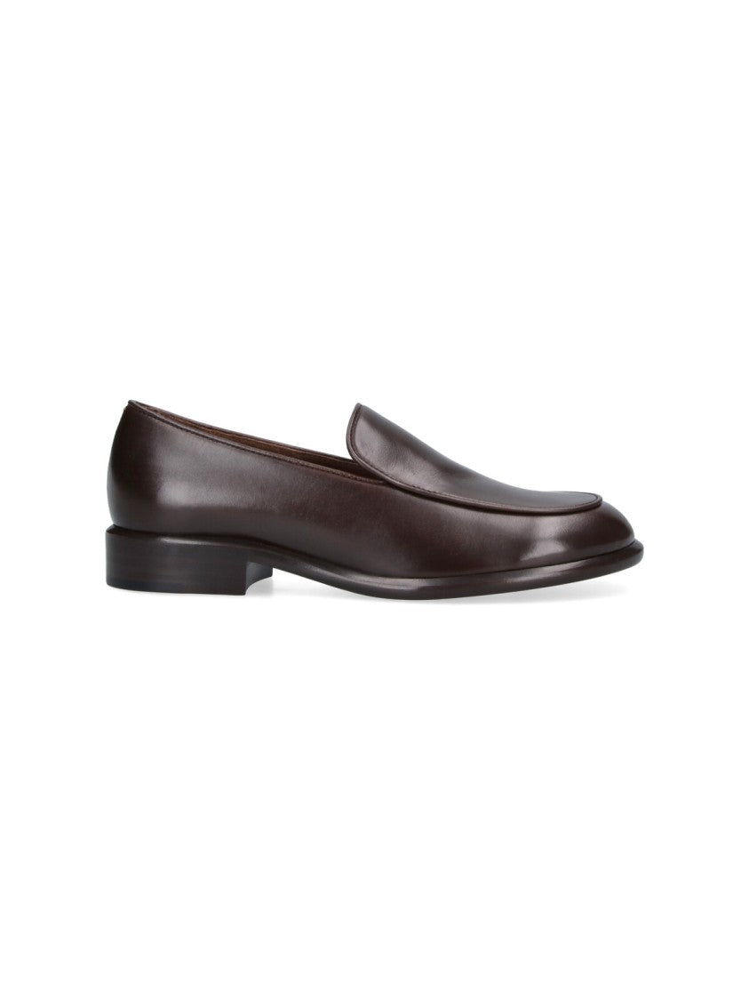 Khaite Brown Miles Rounded Toe Moccasins