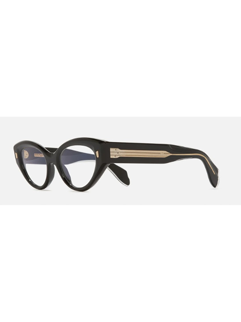 Cutler And Gross Bold Cat-Eye Eyeglasses With Metal Accents
