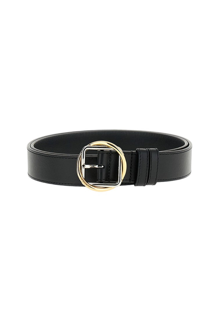 Jacquemus Smooth Black Leather Belt