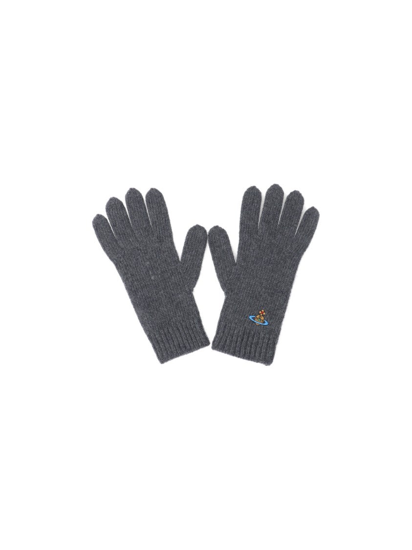 Vivienne Westwood Sleek Grey Gloves With Fitted Silhouette