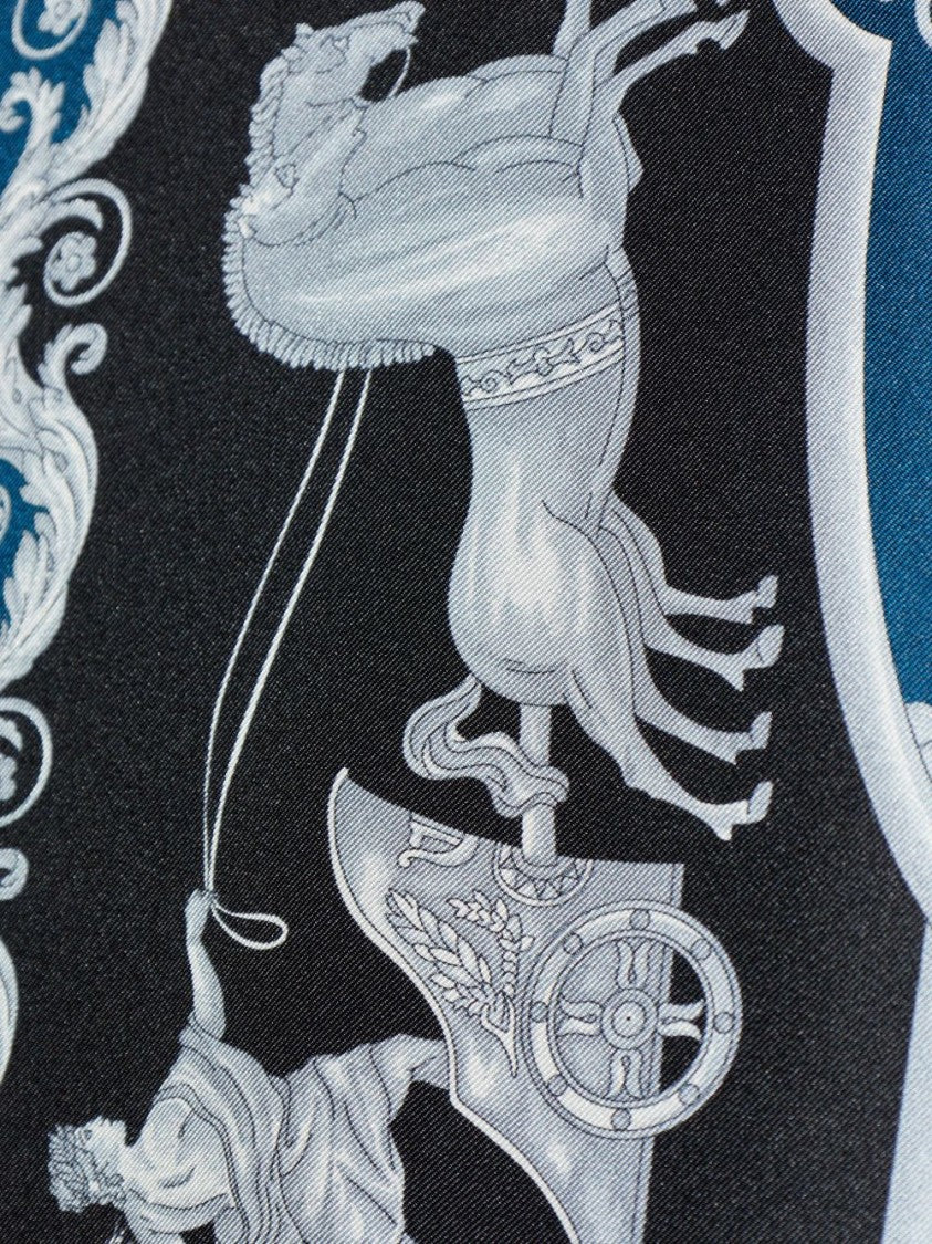 Versace Baroque-Inspired Silk And Nylon Shirt