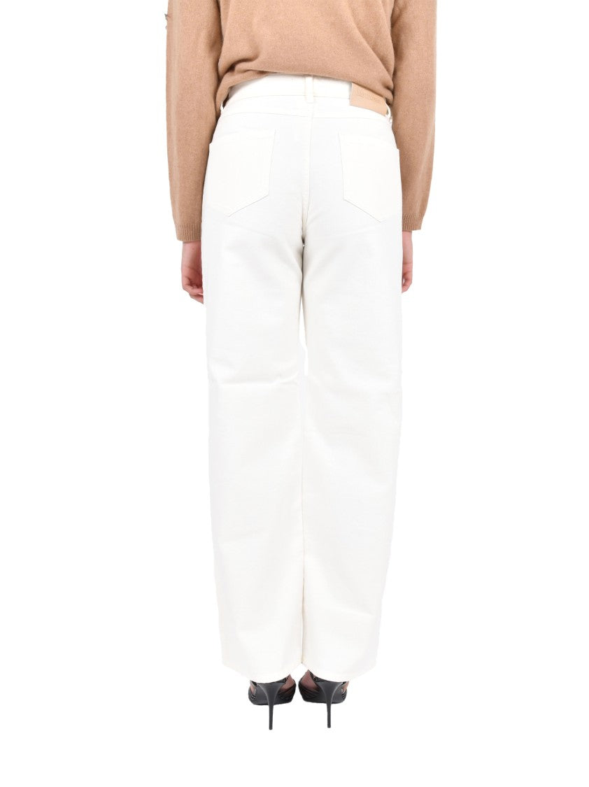 Max Mara High-Waisted Straight-Leg Jeans In Buttery Cotton Denim