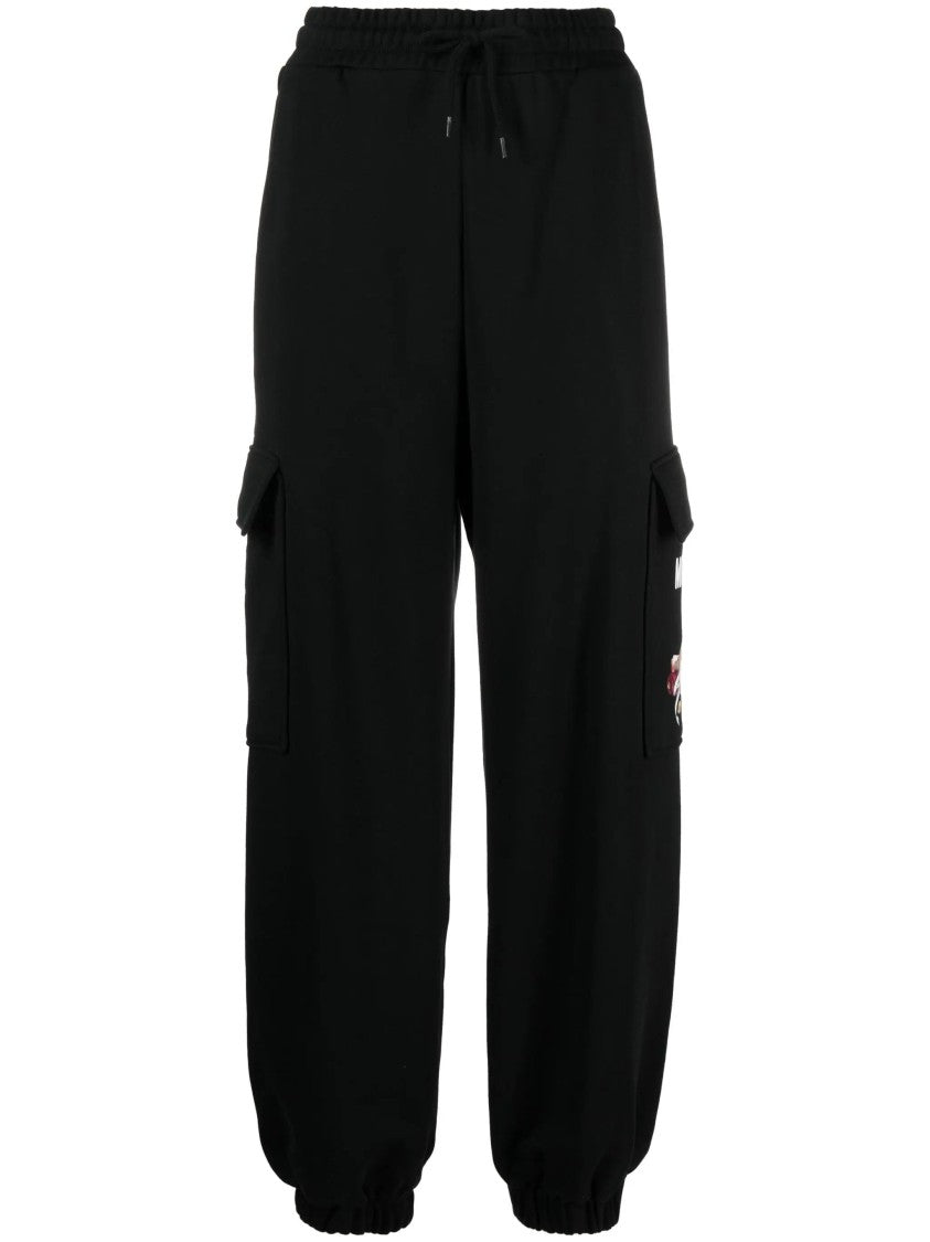 Moschino Relaxed Fit Cotton Fleece Trousers