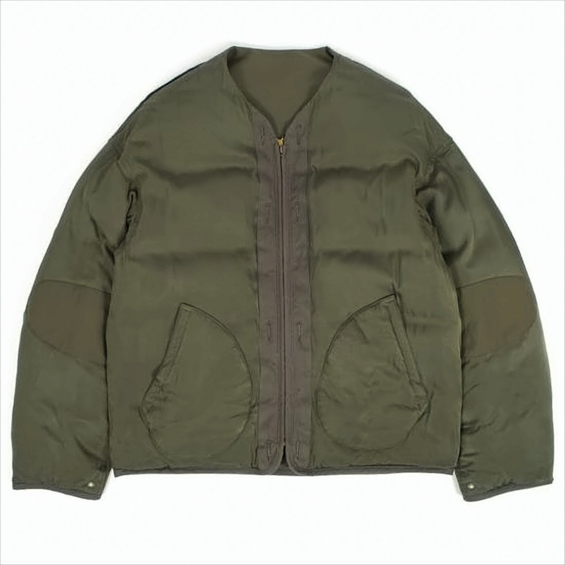 Visvim Minimalist Green Wool-Linen Jacket With Clean Silhouette