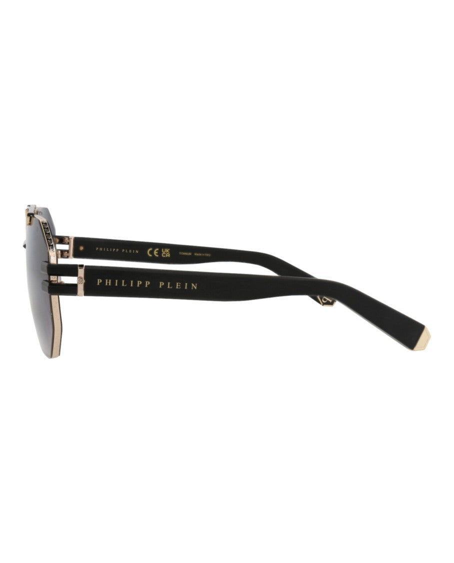 Philipp Plein Aviator-Frame Titanium Sunglasses