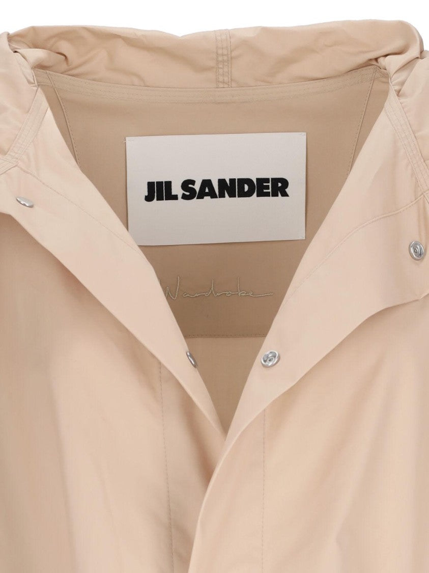 Jil Sander "Logo Retro" Parka - Beige