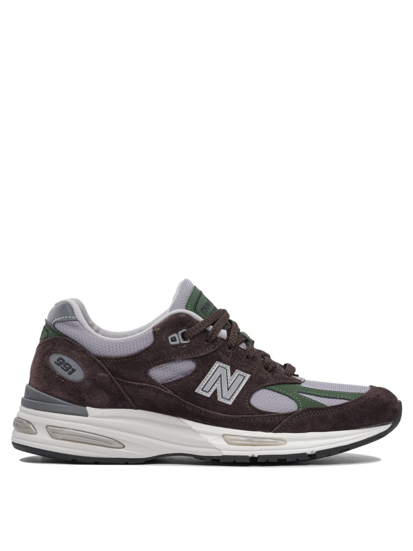 New Balance 991V2 Brown Breathable Sneakers
