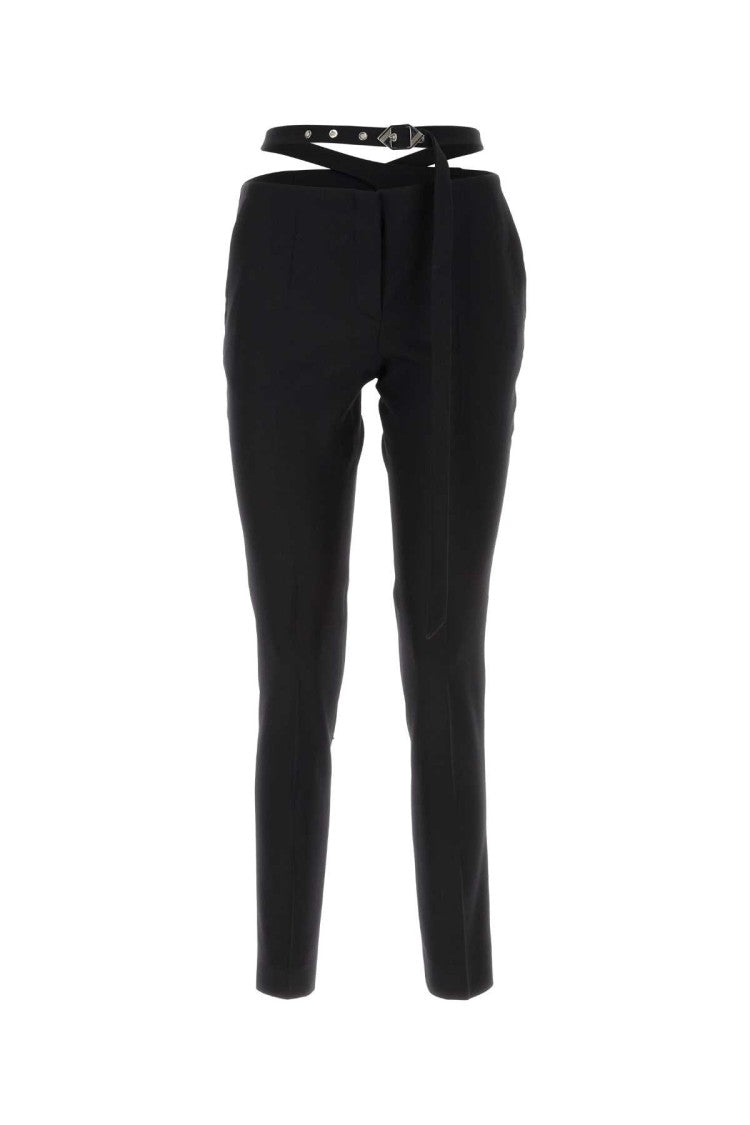 The Attico Black Jersey Pant