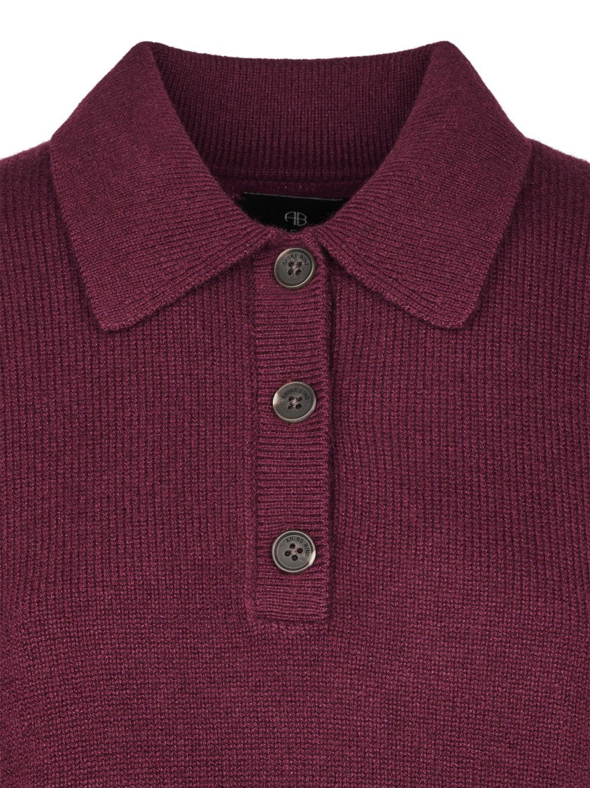 Anine Bing Lee Polo Cashmere Sweater