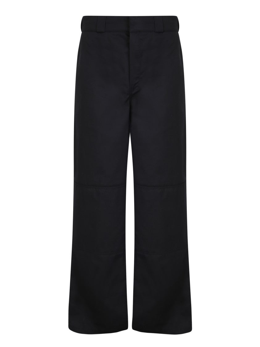 Palm Angels Black Mid-Rise Trousers