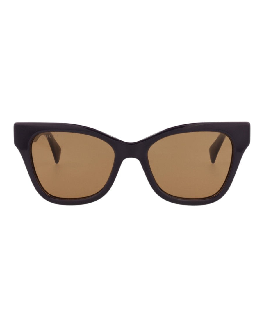 Gucci Cat Eye-Frame Injection Sunglasses With Saddle Nose Bridge