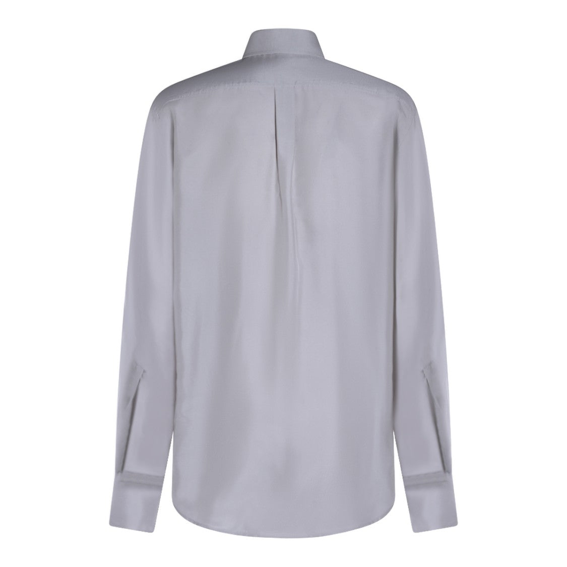 Dolce & Gabbana Button-Down Grey Shirt With Classic Collar
