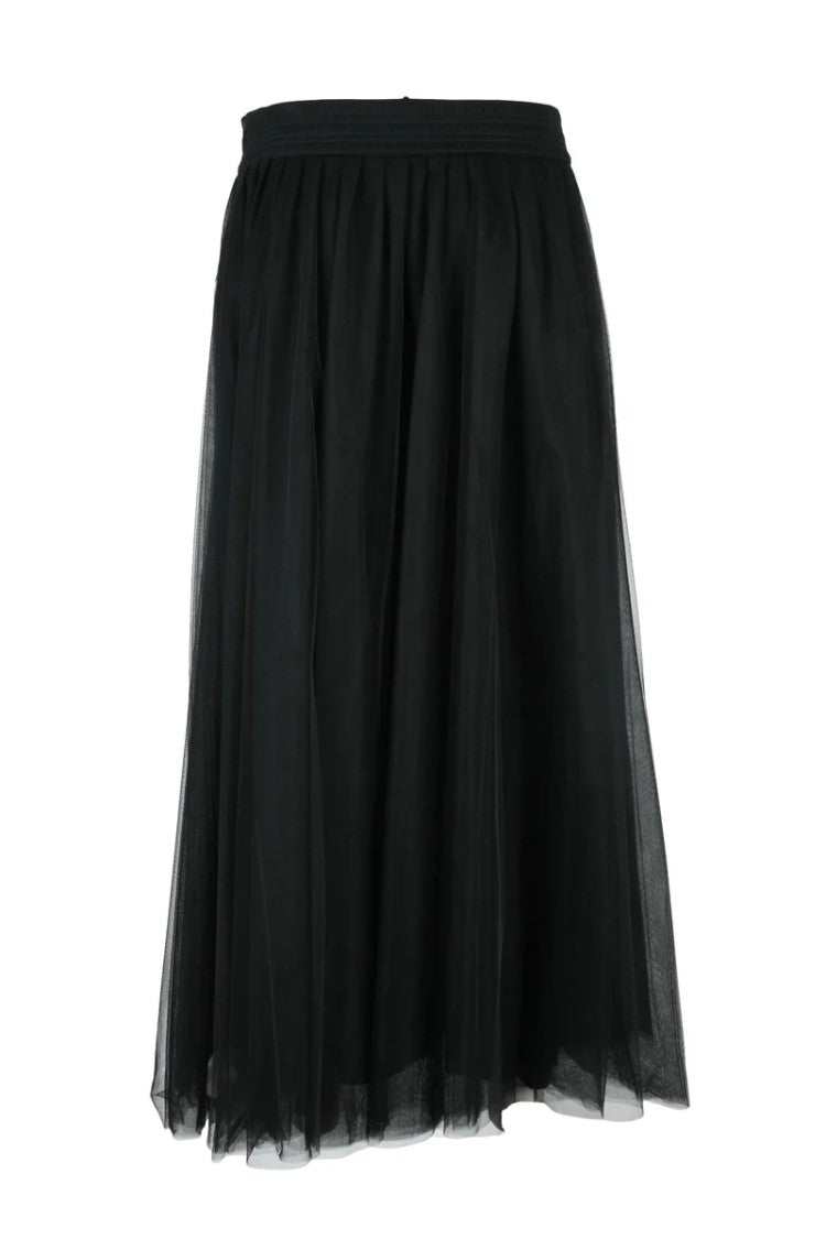 Fabiana Filippi Long Tulle Skirt - Black