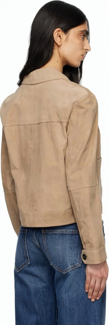 Max Mara Cropped Casual Jacket With Classic Collar