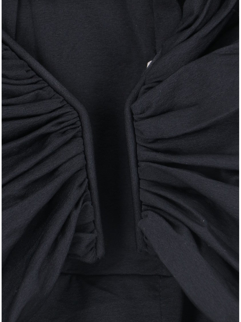 Rick Owens Mini Draped Dress – Black