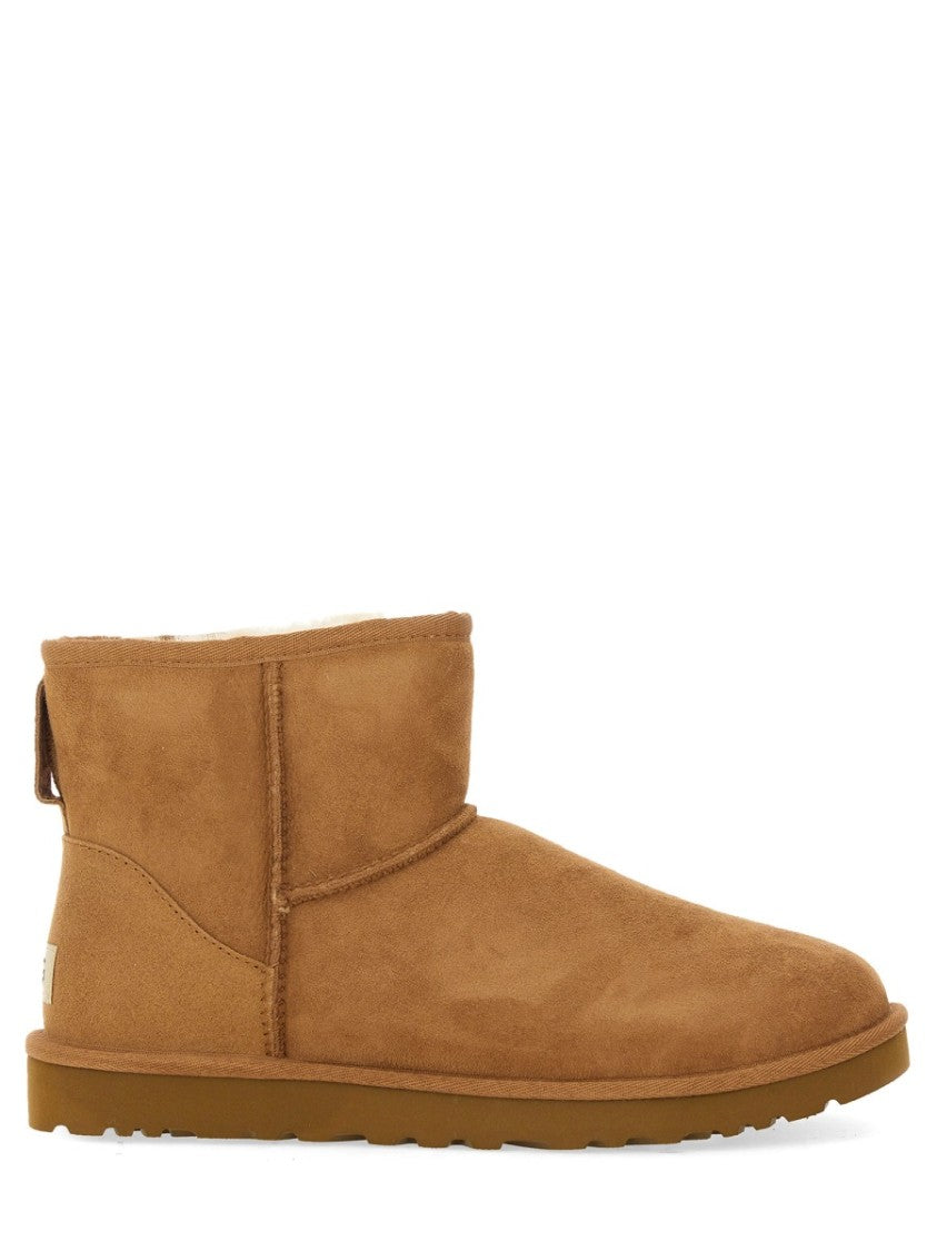 Ugg Short Suede Ankle Boots With Plush Interior And Durable Sole