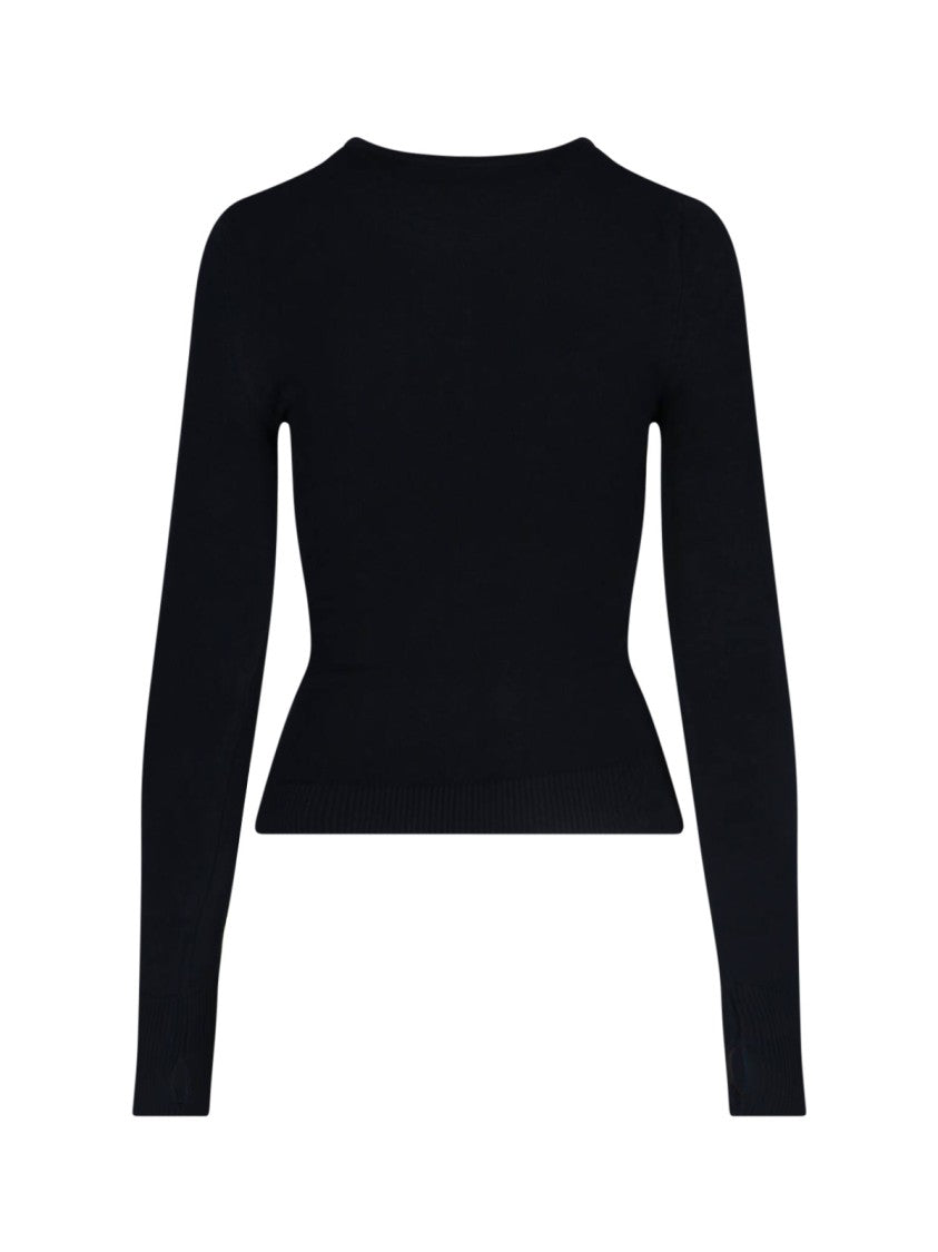 Marine Serre "Moon" Long Sleeve Top – Black