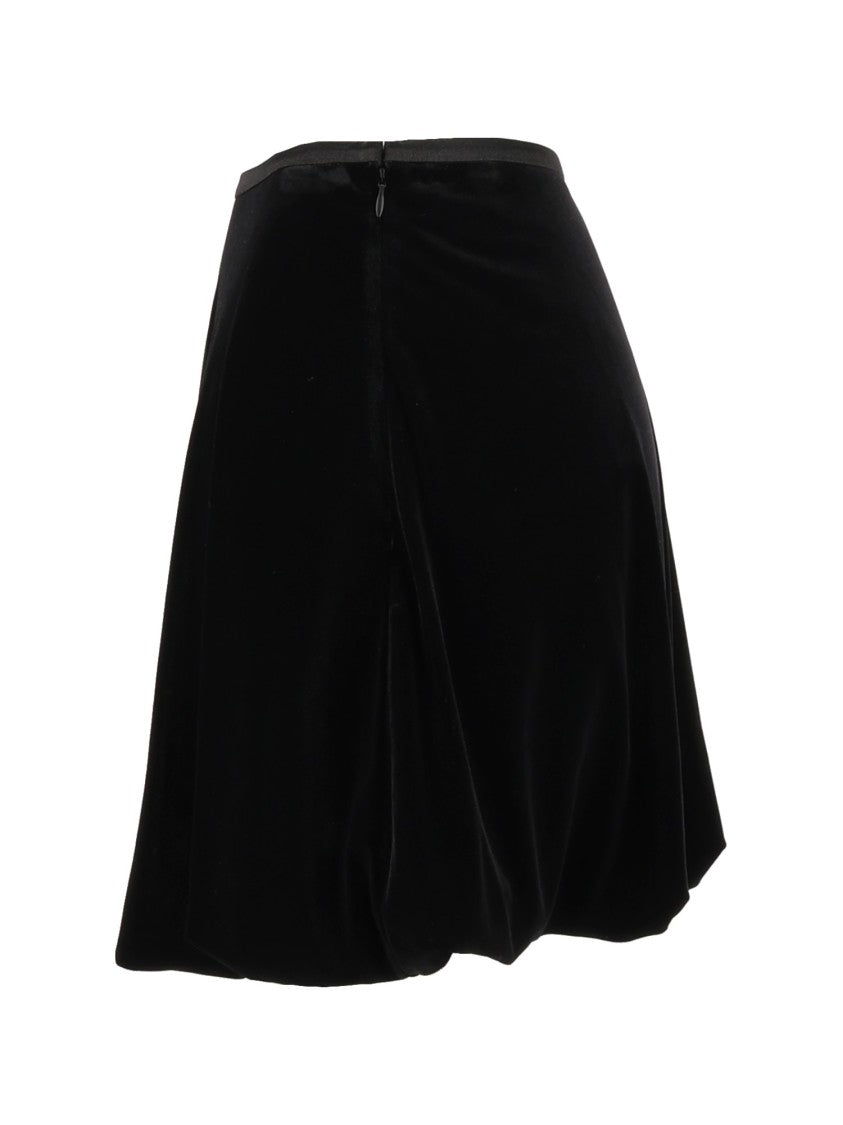 Emporio Armani Voluminous Velvet Mini Skirt