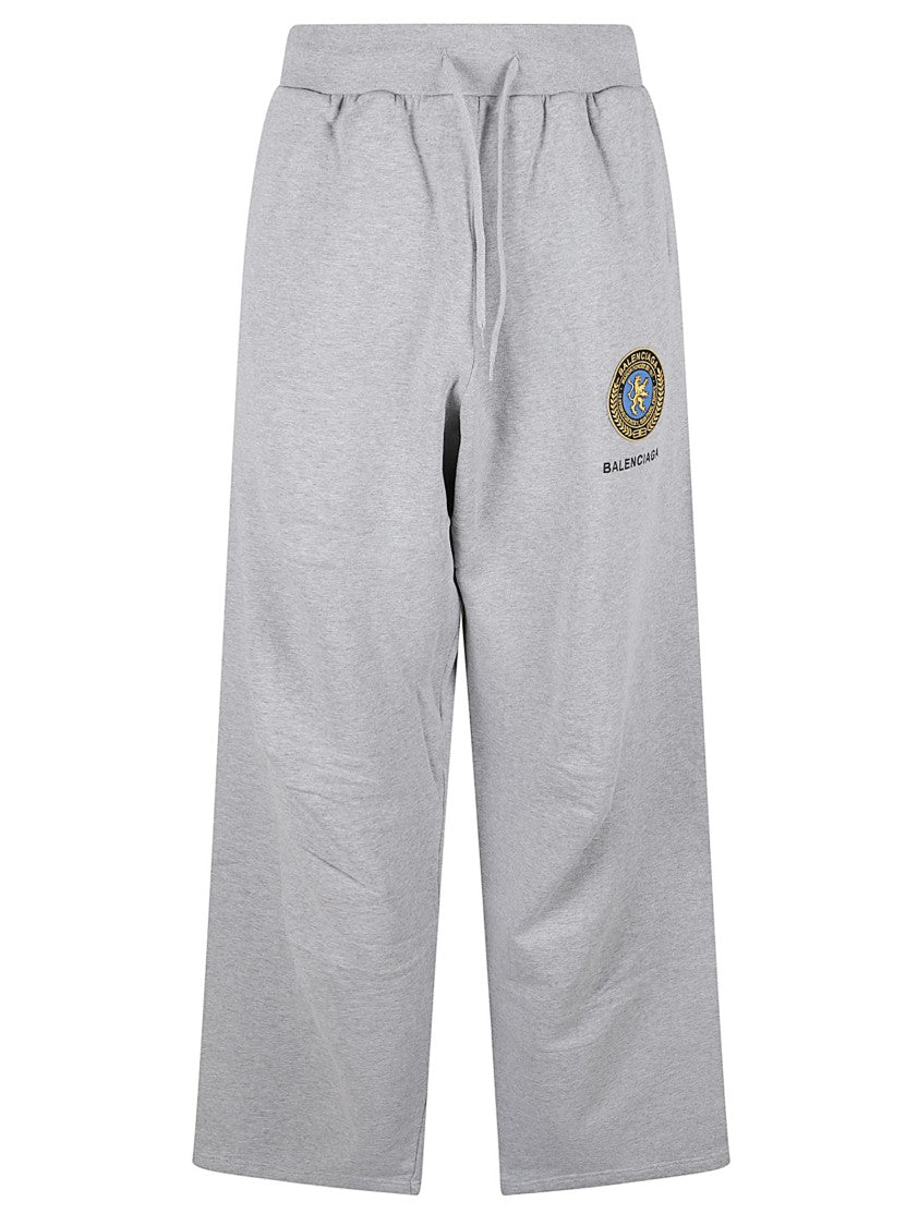 Balenciaga Gray Cotton Jogging Trousers