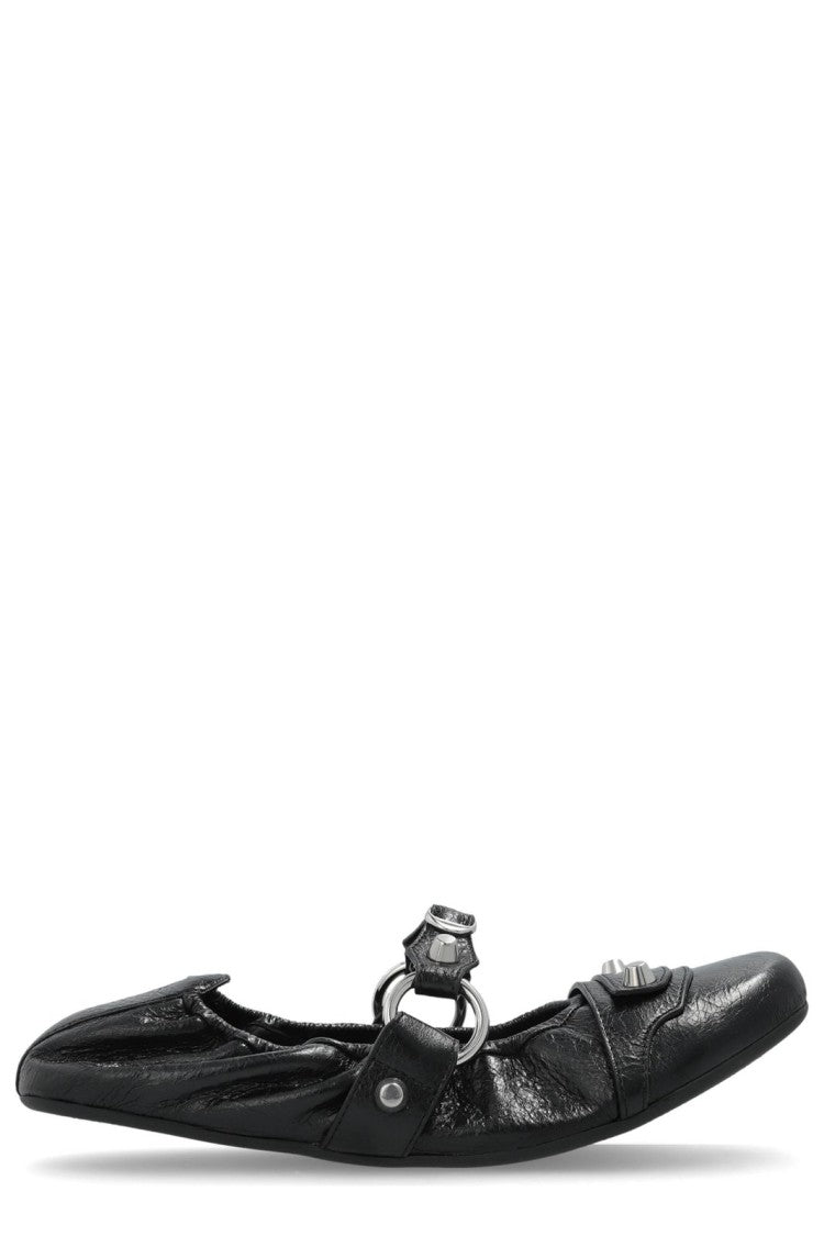 Balenciaga Minimalist Black Sandals With Understated Design