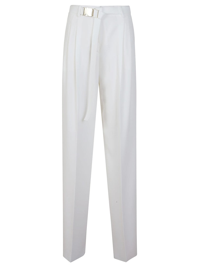Max Mara Tailored Straight-Leg Trousers With Belt Detail