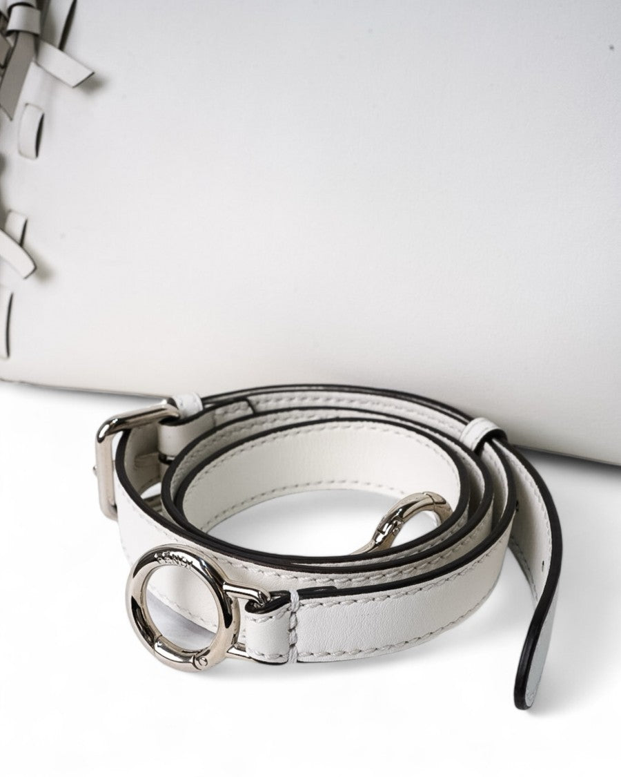 Fendi Peekaboo Medium White Bow