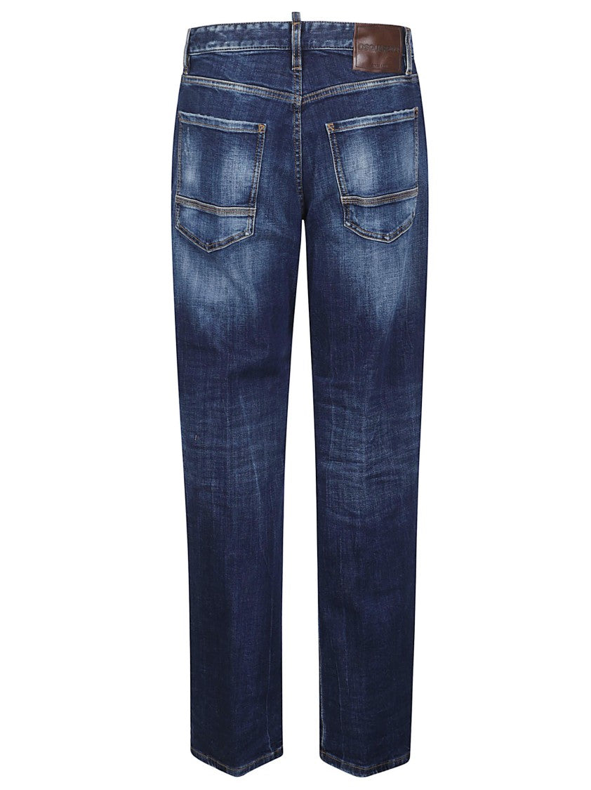 Dsquared2 Loose Twisted Cotton-Blend Jeans