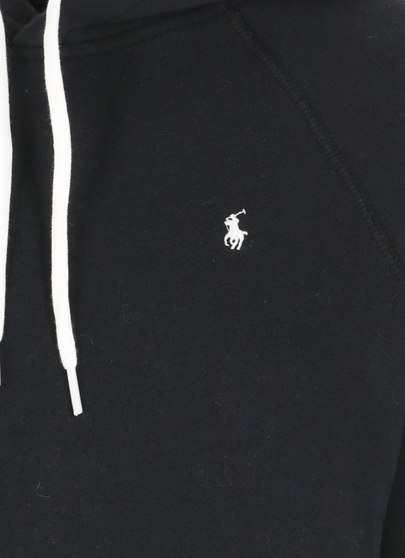 Polo Ralph Lauren Classic Black Hoodie Featuring Iconic Pony Emblem