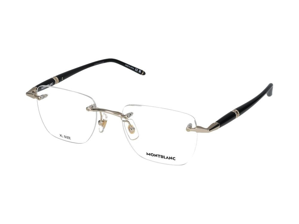 Montblanc Gold Mb0346o Metal Rimless Eyeglasses