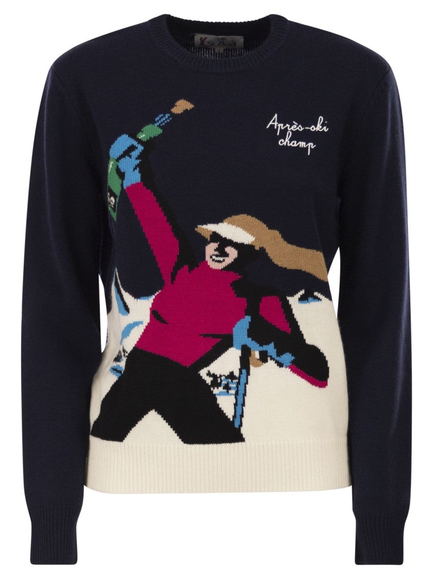 Mc2 Saint Barth New Queen - Wool-Blend Jumper With Embroidery
