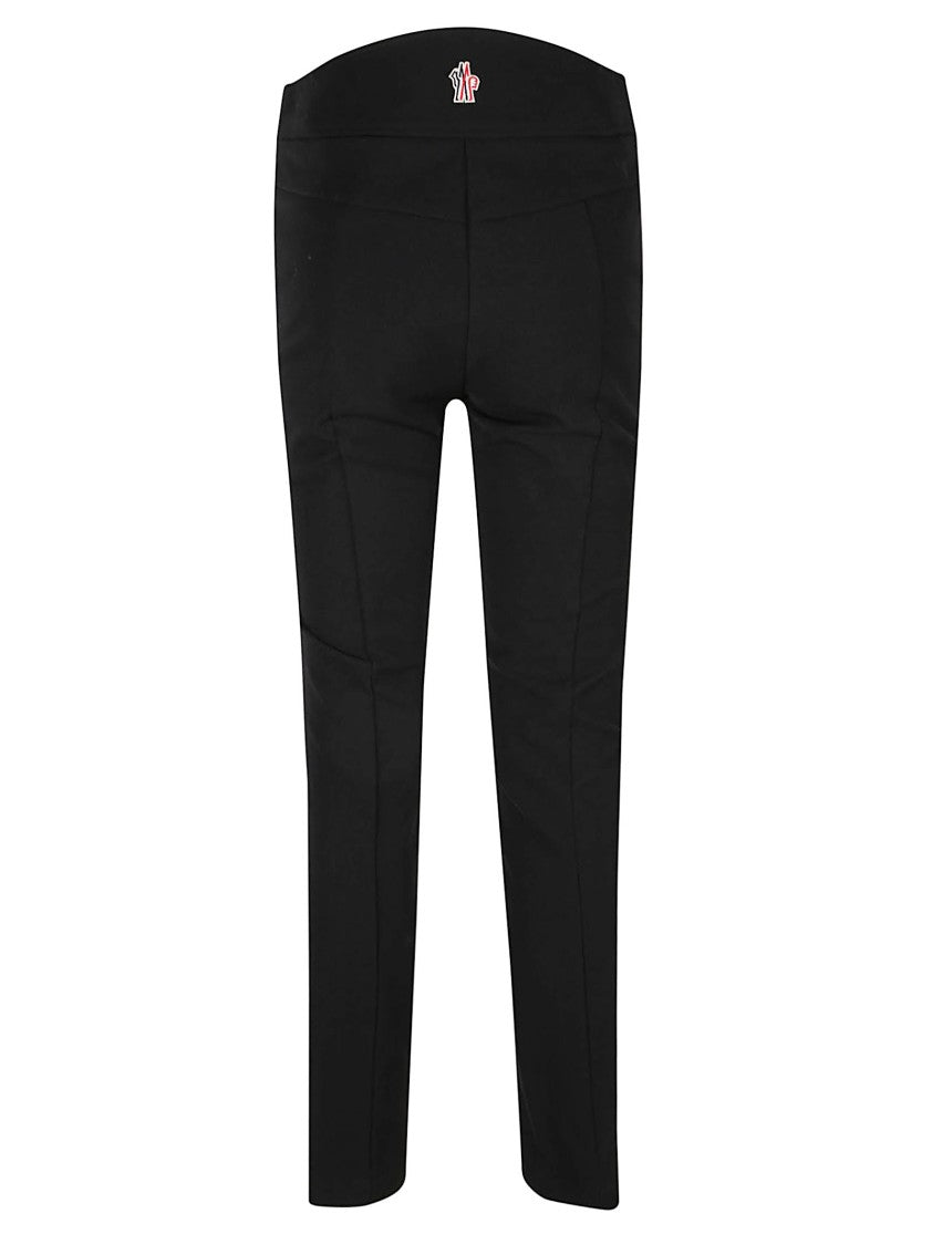 Moncler Grenoble Tapered Fit Black Trousers With Water-Resistant Design