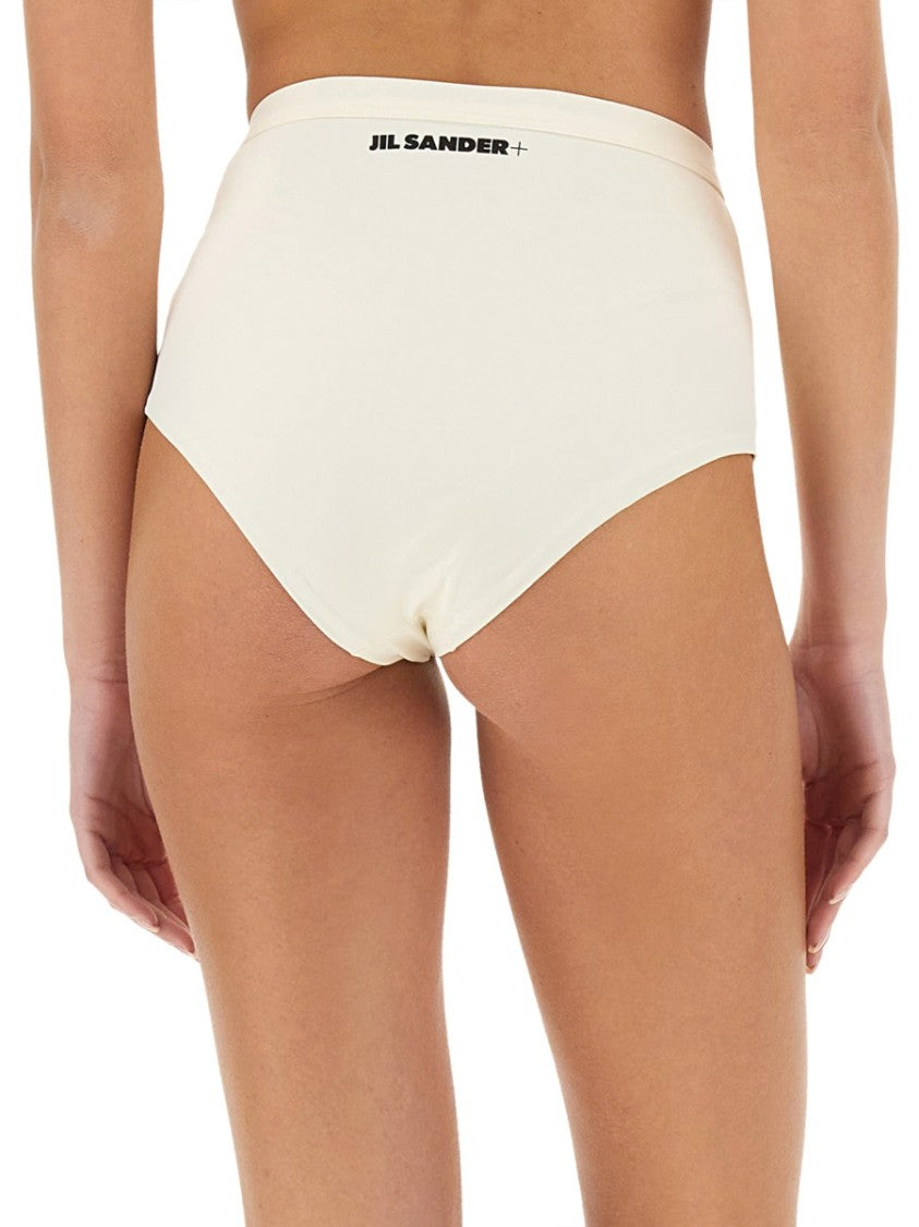 Jil Sander High-Waisted Bikini Briefs With Logo Band
