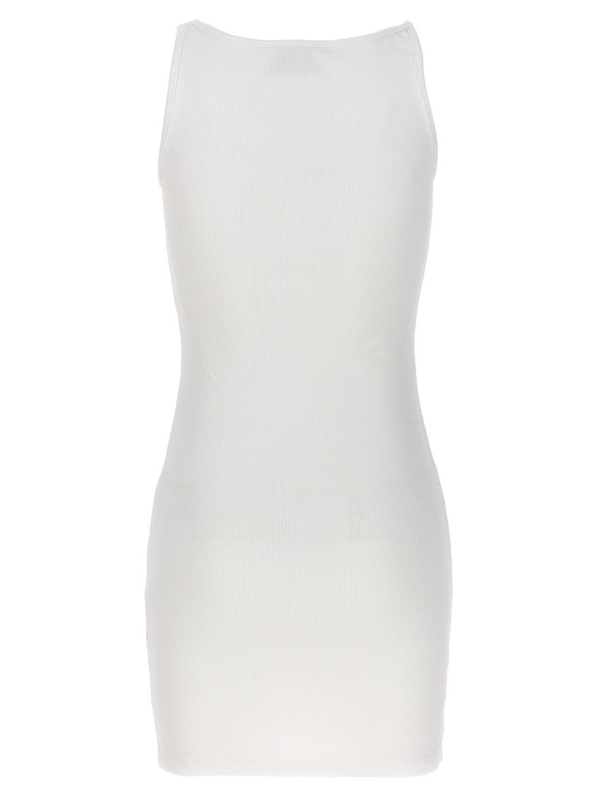 Off-White Logo Midi Dress – White