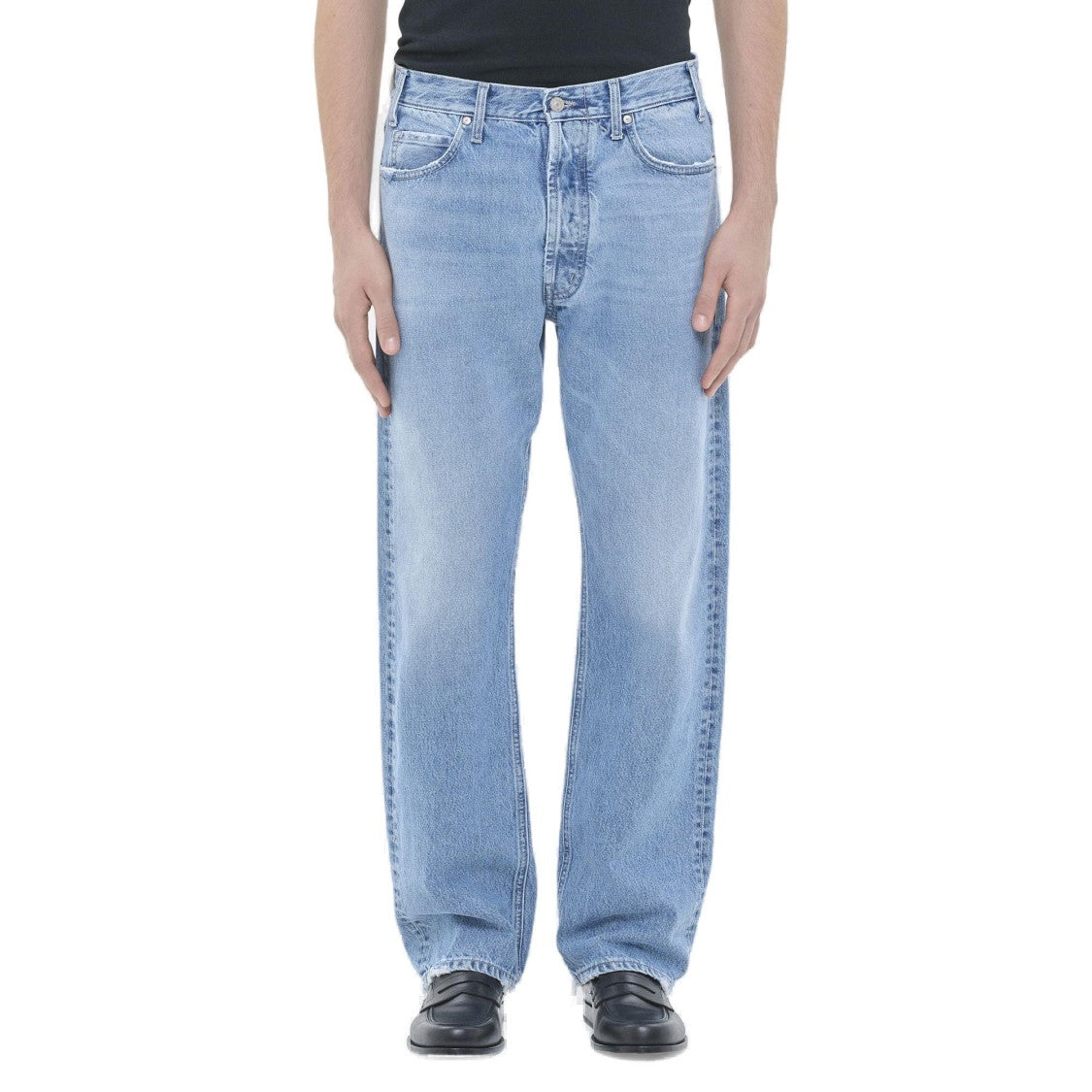 Cycle Full Wide Straight Leg Denim Jeans