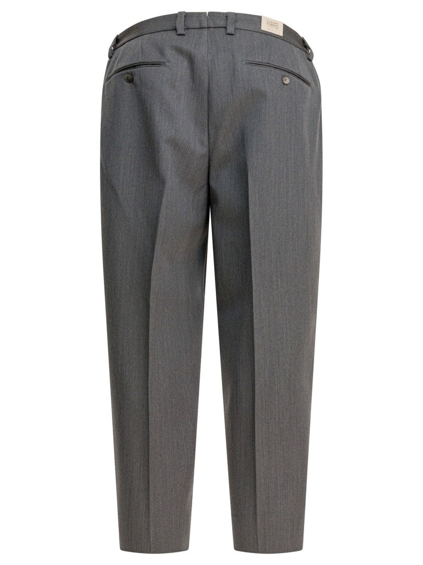 Briglia Tailored Grey Trousers In Fine Virgin Wool