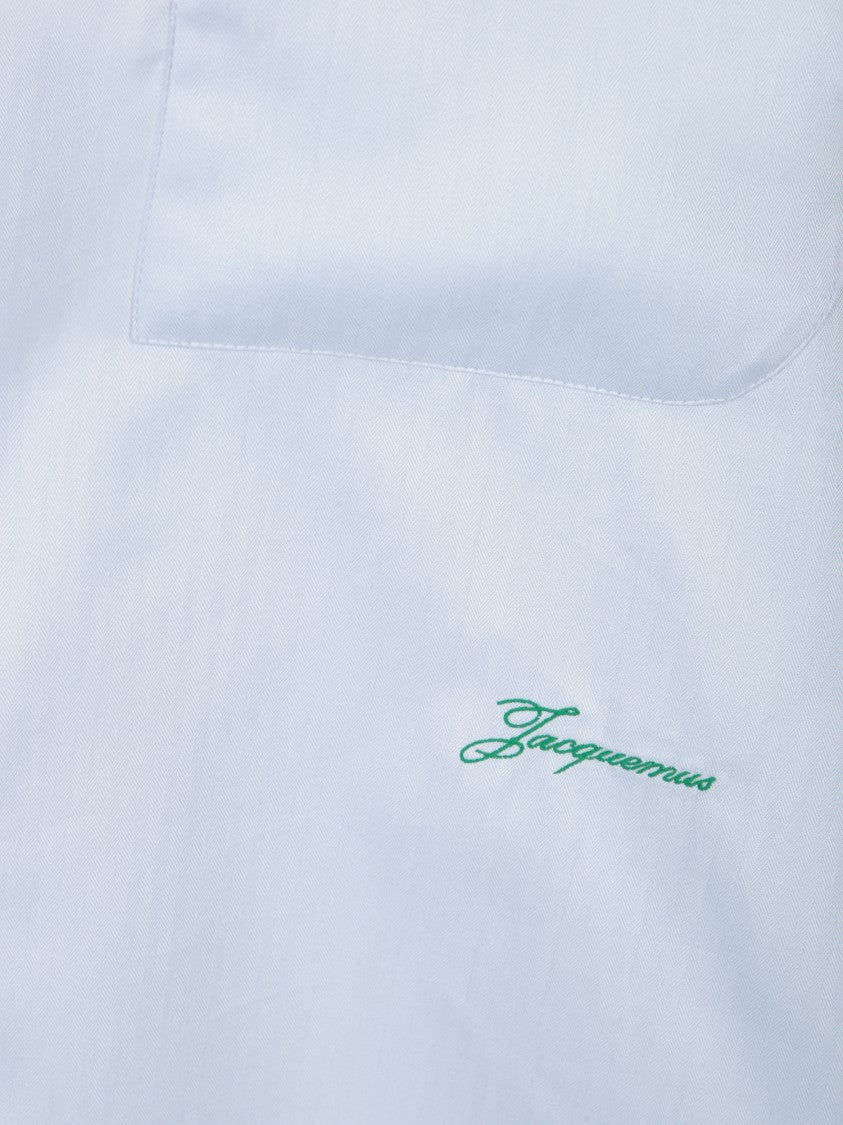 Jacquemus Light Blue Shirt With Long Sleeves
