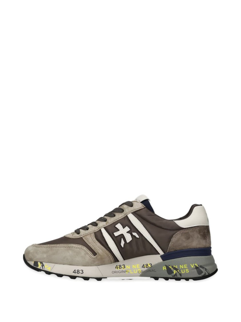 Premiata Low-Top Sneakers With Grey Suede
