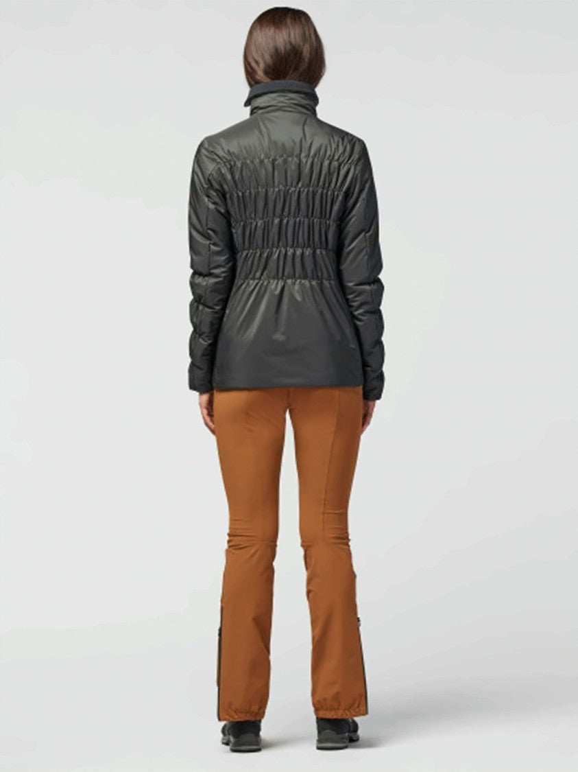 Lamunt Black Samuela Textured High-Collar Polyamide Jacket
