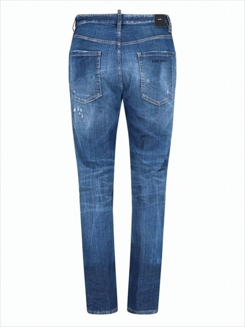 Dsquared2 Distressed Blue Slim Fit Denim Pants