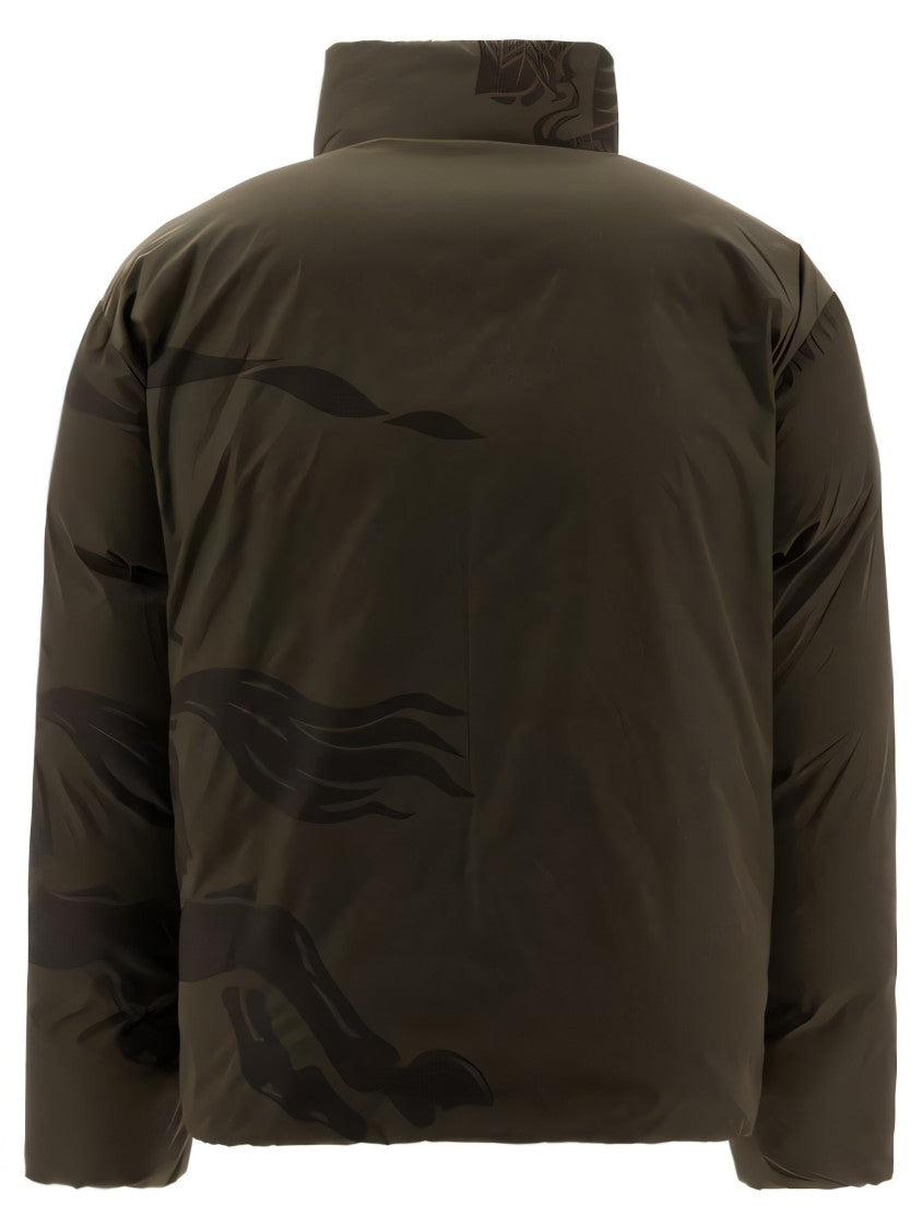 Burberry Padded Jacket With Prominent Graphic Print