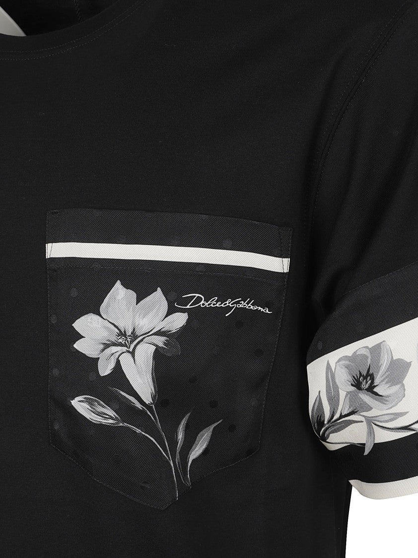 Dolce & Gabbana Modern Printed Black T-Shirt