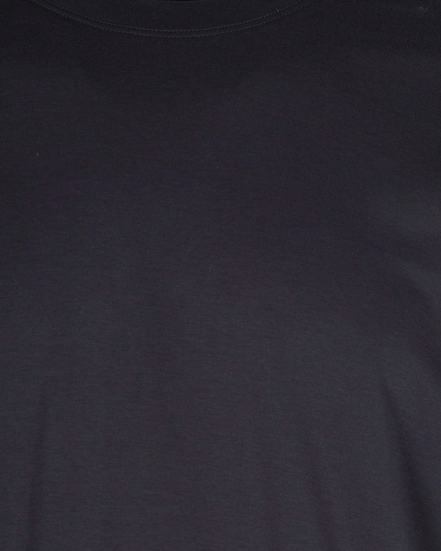 Eleventy Black Crew-Neck T-Shirt