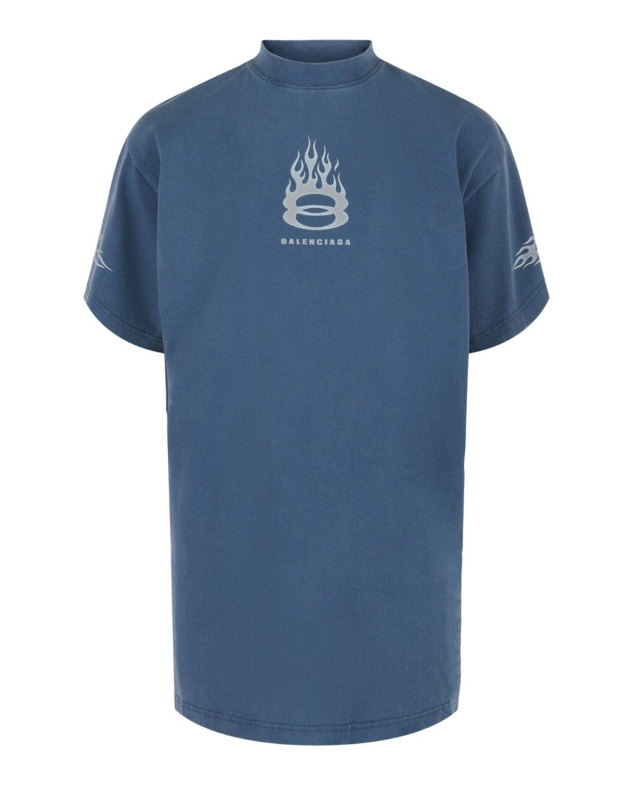 Balenciaga Burning Unity Oversized T-Shirt