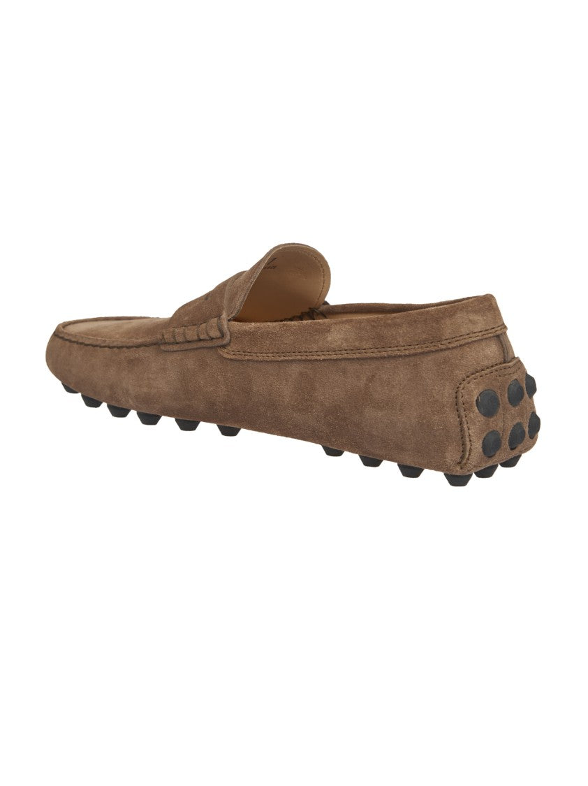 Tod's Brown Rubber Moccasin